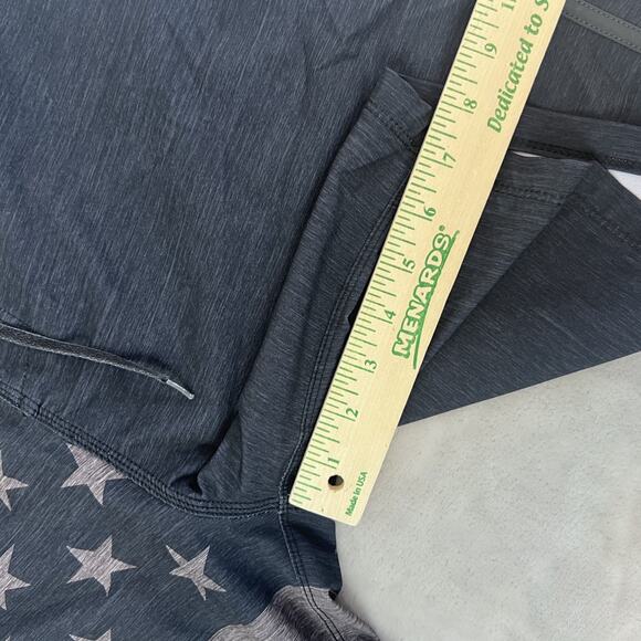 Hurley Board Short Mens 36 Blue Gray Flag Stars Stripes Patriotic Swim Hybrid - Picture 5 of 9